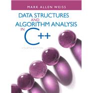 Data Structures and Algorithm Analysis in C++ by Weiss, Mark A., 9780132847377