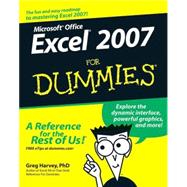 Excel 2007 For Dummies by Harvey, Greg, 9780470037379