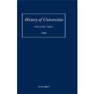 History of Universities Volume XXI/1 by Feingold, Mordechai, 9780199297382