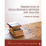Perspectives in Social Research Methods and Analysis : A Reader for Sociology by Howard Lune, 9781412967396