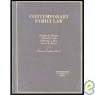 Contemporary Family Law by Abrams, Douglas E.; Cahn, Naomi R.; Ross, Catherine J.; Meyer, David D., 9780314147400
