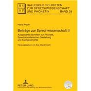 Beitrge Zur Sprechwissenschaft III by Krech, Hans; Krech, Eva-Maria, 9783631617403