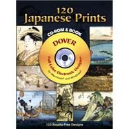 120 Japanese Prints CD-ROM and Book by Hokusai, Hiroshige and Others, 9780486997407