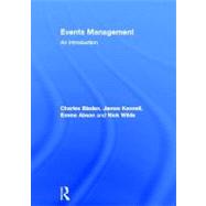 Events Management: An Introduction by Bladen; Charles, 9780415577410