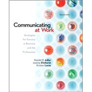 Communicating at Work, with Connect Plus Communication Access Card by Adler, Ronald; Elmhorst, Jeanne Marquardt; Lucas, Kristen, 9780077797423