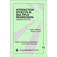 Interaction Effects in Multiple Regression by James Jaccard, 9780761927426