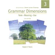 Grammar Dimensions 3 Form, Meaning, Use by Larsen-Freeman, Diane, 9781413027426