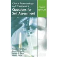 Clinical Pharmacology and Therapeutics: Questions for Self Assessment, Third edition by Mant; Timothy G K, 9780340947432