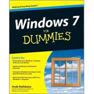Windows 7 For Dummies by Rathbone, Andy, 9780470497432
