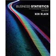 Business Statistics For...,Black, Ken,9781119607458