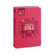 The Action Bible Study Bible ESV, Leathersoft, Pink, Full Color by Unknown, 9780830787463