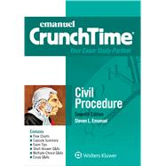 Emanuel CrunchTime for Civil Procedure by Emanuel, Steven L., 9781454897477