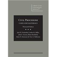 Civil Procedure(American Casebook Series) by Friedenthal, Jack H.; Miller, Arthur R.; Sexton, John E.; Hershkoff, Helen, 9781636597485