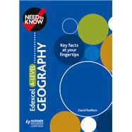 Need to Know: Edexcel A-level Geography by David Redfern, 9781510427488