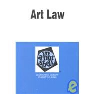 Art Law in a Nutshell by DuBoff, 9780314237491