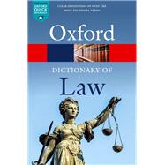 A Dictionary of Law by Law, Jonathan, 9780192897497