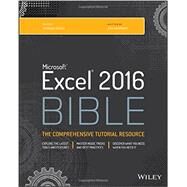Microsoft Excel 2016 Bible by Walkenbach, John, 9781119067511