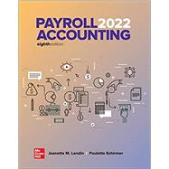 Loose Leaf Inclusive Access for Payroll Accounting 2022 by Schirmer, Paulette; Landin, Jeanette, 9781266307515