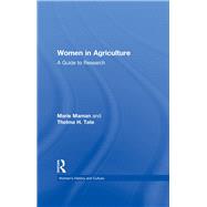 Women in Agriculture: A Guide to Research by Maman,Marie, 9781138997516