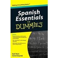 Spanish Essentials For Dummies by Stein, Gail; Kraynak, Mary, 9780470637517
