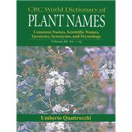 CRC World Dictionary of Plant Nmaes by Quattrocchi, Umberto, 9780367447519