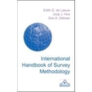 International Handbook of Survey Methodology by de Leeuw; Edith D., 9780805857528