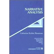 Narrative Analysis by Catherine Kohler Riessman, 9780803947542