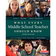 What Every Middle School Teacher Should Know by Brown, Dave F.; Knowles, Trudy; Beane, James A.; Nancy, Doda; Mark, Springer, 9780325057552