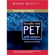 Insight into PET Student's Book with Answers by Helen Naylor , Stuart Hagger, 9780521527552