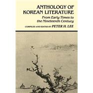 Anthology of Korean Literature by Lee, Peter H., 9780824807566