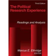 The Political Research Experience: Readings and Analysis: Readings and Analysis by Unknown, 9780765607577