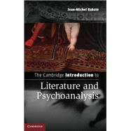 The Cambridge Introduction to Literature and Psychoanalysis by Rabate, Jean-michel, 9781107027589