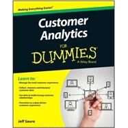 Customer Analytics for Dummies by Sauro, Jeff, 9781118937594
