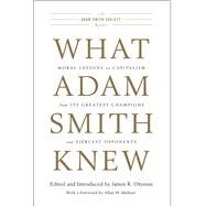 What Adam Smith Knew by Otteson, James R.; Meltzer, Allan H., 9781594037603