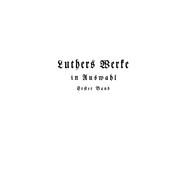 Werke in Auswahl by Luther, Martin; Clemen, Otto, 9783111067605