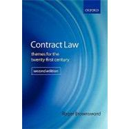 Contract Law Themes for the Twenty-First Century by Brownsword, Roger, 9780199287611