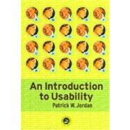 An Introduction to Usability by Jordan; Patrick W., 9780748407620