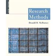 Research Methods (with InfoTrac) by McBurney, Donald H., 9780534577629