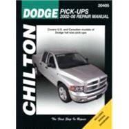 Chilton's Dodge Pick-Ups 2002-08 Repair Manual by Wegmann, John A., 9781563927638