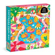 Capybara Pool Day 500 Piece Family Puzzle by Mudpuppy; Nelson, Valerie, 9780735387652