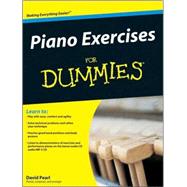 Piano Exercises For Dummies by Pearl, David, 9780470387658