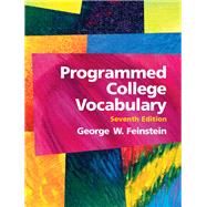 Programmed College Vocabulary,Feinstein, George W.,9780131487666