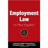 Employment Law in Plain English by Duboff, Leonard D.; Perea, Kenneth; Perea, Christopher; Barnes, Lauren, 9781621537670