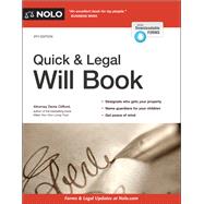 Quick & Legal Will Book by Clifford, Denis, 9781413327687