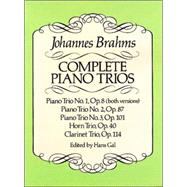 Complete Piano Trios by Brahms, Johannes, 9780486257693