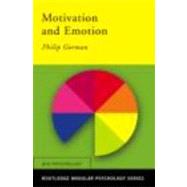 Motivation and Emotion by Gorman; Philip, 9780415227698