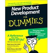 New Product Development For Dummies by Karol, Robin; Nelson, Beebe; Nicholson, Geoffrey, 9780470117705