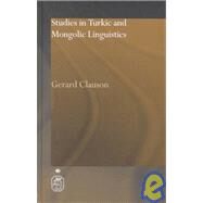 Studies in Turkic and Mongolic Linguistics by Clauson,Gerard, 9780415297721