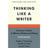 Thinking Like a Writer by Stephen V. Armstrong; Timothy P. Terrell; Jarrod F. Reich, 9781402437724