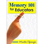 Memory 101 for Educators by Marilee Sprenger, 9781412927734